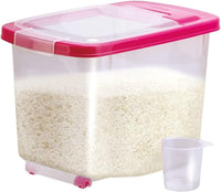 Rice Container, Sizes 10kg and 5kg, Plastic Storage Box with Cup (10 Kil)