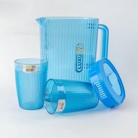 1 Liter Jug Jug + 2 Plastic Cups (Anthracite)