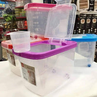 Rice Container, Sizes 10kg and 5kg, Plastic Storage Box with Cup (10 Kil)