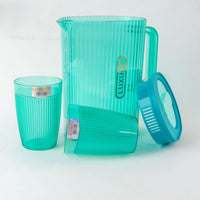 1 Liter Jug Jug + 2 Plastic Cups (Anthracite)