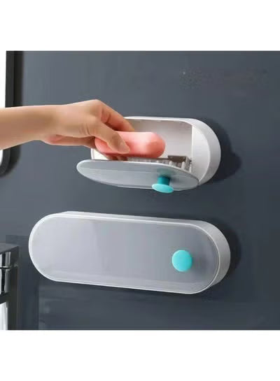 صبانه بلاستيك صبانه بغطاء محكم الغلق ومقبض لاصق دبل فيس حجم كبير